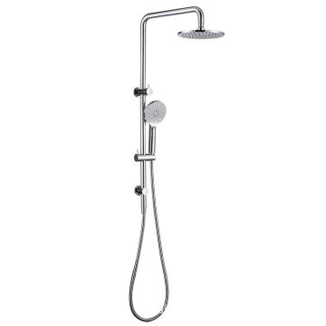 Modern twin shower system with hand shower